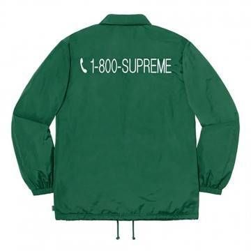 Supreme 1-800 Green Coaches Jacket