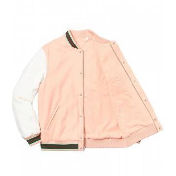 Letterman Lacoste Supreme Pink Jacket