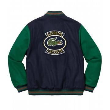 Letterman Lacoste Supreme Navy Blue Jacket