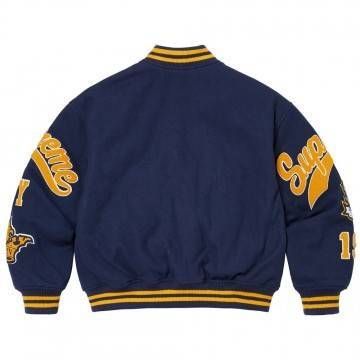 Veritas Navy Blue Varsity Jacket