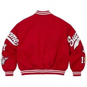 Veritas Red Varsity Jacket
