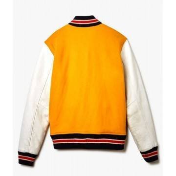 Varsity Supreme Tiger White and Yellow Jacket