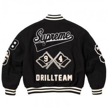Drill Team Black Varsity Jacket