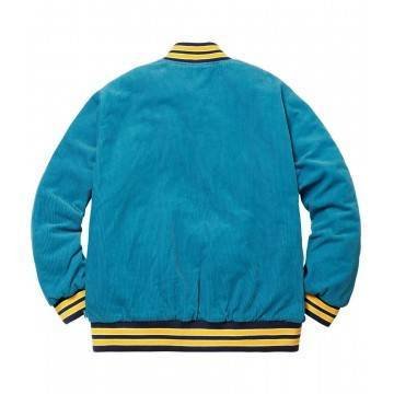 Supreme Old English Corduroy Blue Bomber Jacket