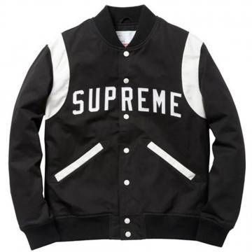 Supreme Varsity Black Wool...