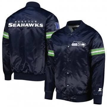 Navy Seattle Seahawks The Pick and Roll Jacket Navy Seattle Seahawks The Pick and Roll Jacket