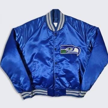80s Seattle Seahawks Blue...