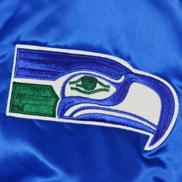 80s Seattle Seahawks Blue Bomber Jacket