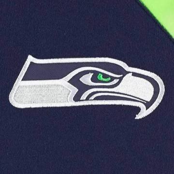 Seattle Seahawks College Defender Navy Hooded Varsity Jacket Seattle Seahawks College Defender Navy Hooded Varsity Jacket