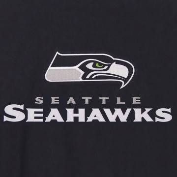 Seattle Seahawks Black & Gray Varsity Wool Jacket