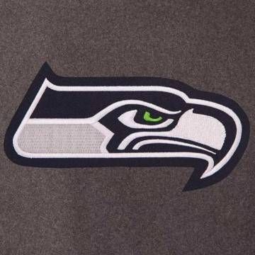 Seattle Seahawks Charcoal & Navy Varsity Jacket