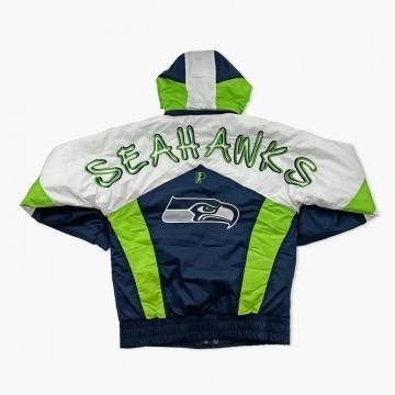 Seattle Seahawks Action Green Shoulder To Shoulder Hooded Jacket
