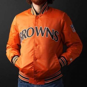 90’s Cleveland Browns Bomber Satin Jacket