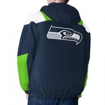 Seattle Seahawks Charger Half-Zip Pullover Jacket