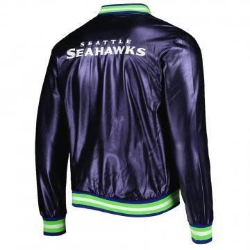 Seattle Seahawks Metallic Navy Jacket Seattle Seahawks Metallic Navy Jacket