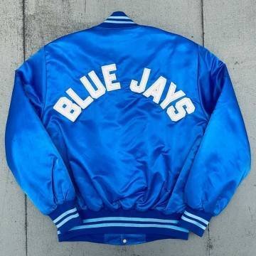 1980s Toronto Blue Jays Spellout Bomber Jacket