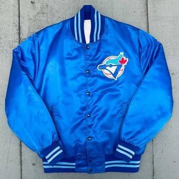 1980s Toronto Blue Jays Spellout Bomber Jacket