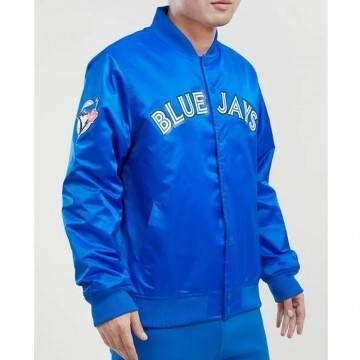 Toronto Blue Jays Big Logo Satin Jacket