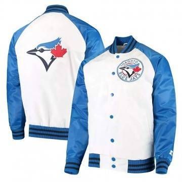 Toronto Blue Jays Clean Up Hitter White & Blue Jacket