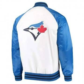 Toronto Blue Jays Clean Up Hitter White & Blue Jacket