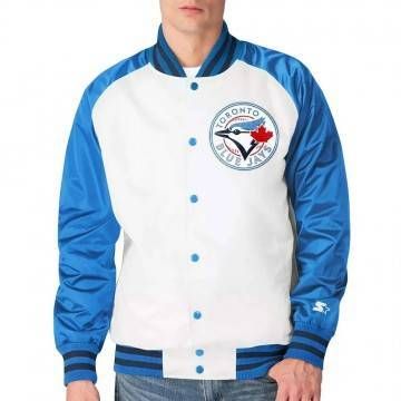 Toronto Blue Jays Clean Up Hitter White & Blue Jacket