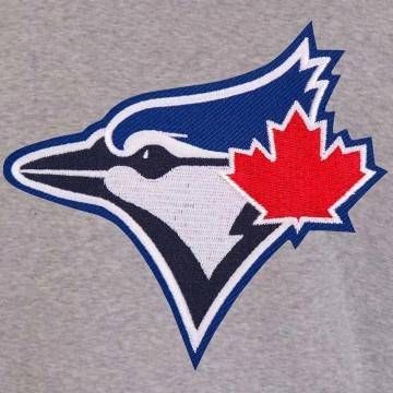 Toronto Blue Jays Varsity Gray & Navy Wool Jacket