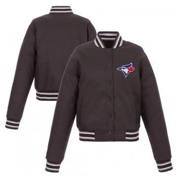 Charcoal Toronto Blue Jays Poly-Twill Jacket