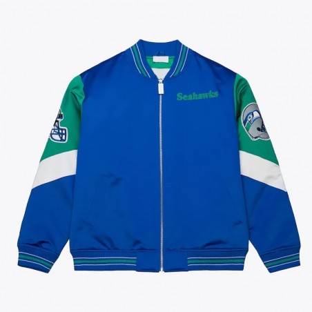 Throw It Back Seattle Seahawks Satin Jacket