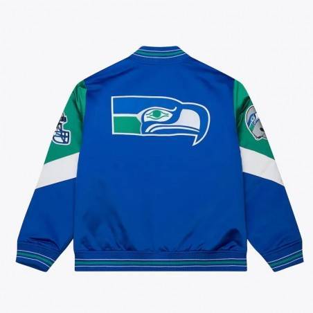 Throw It Back Seattle Seahawks Satin Jacket
