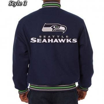 Seattle Seahawks Bomber Wool Jacket