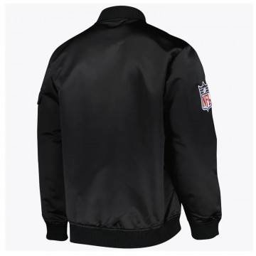 Team Leader Seattle Seahawks Bomber Satin Jacket Team Leader Seattle Seahawks Bomber Satin Jacket