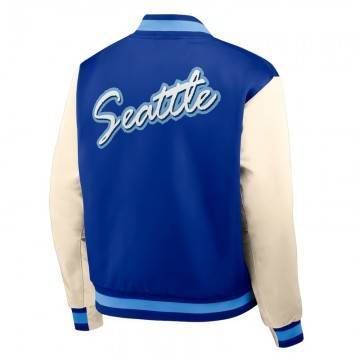 Rewind Legacy Seattle Seahawks Blue & Cream Jacket