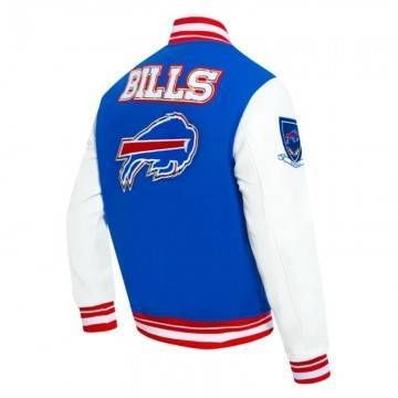 Buffalo Bills Prep Varsity Wool/Leather Jacket Buffalo Bills Prep Varsity Wool/Leather Jacket