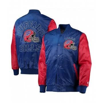 Buffalo Bills Locker Room Throwback Royal Blue and Red Jacket Buffalo Bills Locker Room Throwback Royal Blue and Red Jacket