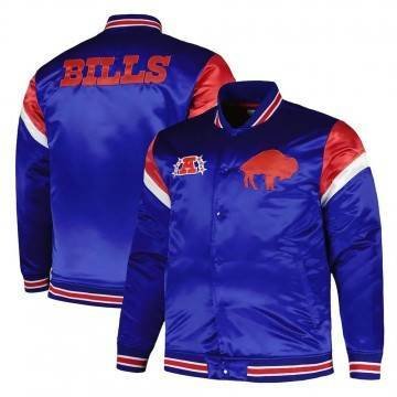 Buffalo Bills Midweight Royal Satin Jacket Buffalo Bills Midweight Royal Satin Jacket