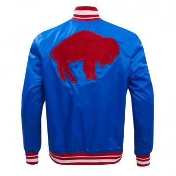 Buffalo Bills Blue Retro Classic Rib Jacket Buffalo Bills Blue Retro Classic Rib Jacket