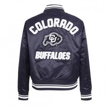 Colorado Buffaloes Pearl Navy Satin Jacket