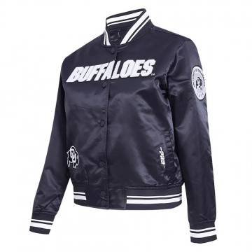 Colorado Buffaloes Pearl Navy Satin Jacket