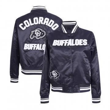 Colorado Buffaloes Pearl Navy Satin Jacket