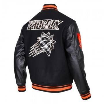 Phoenix Suns Prep Varsity Wool & Leather Jacket