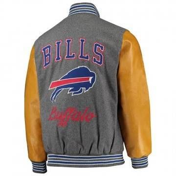 Buffalo Bills Varsity Gray & Gold Jacket