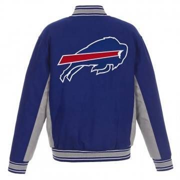 Buffalo Bills Royal & Gray Varsity Wool Jacket