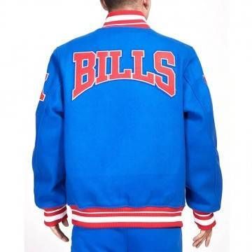 Buffalo Bills Crest Emblem Royal Varsity Jacket Buffalo Bills Crest Emblem Royal Varsity Jacket