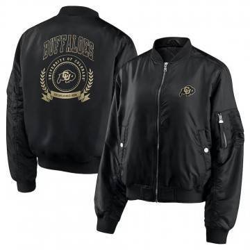 Colorado Buffaloes Black Bomber Full-Zip Jacket Colorado Buffaloes Black Bomber Full-Zip Jacket