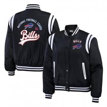 Buffalo Bills Full-Zip Black Bomber Jacket Buffalo Bills Full-Zip Black Bomber Jacket