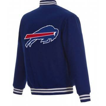 Buffalo Bills Bomber Royal Blue Wool Jacket