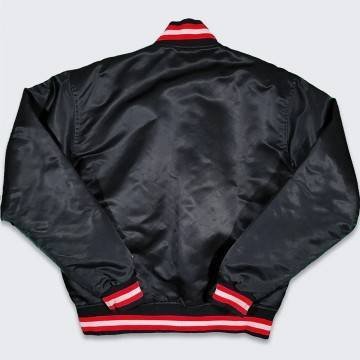 80s Chicago Bulls Black Bomber Jacket