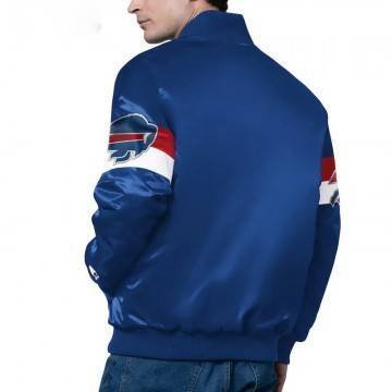 Buffalo Bills Triple Option Varsity Satin Jacket