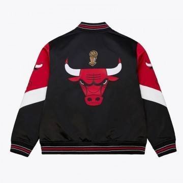 Chicago Bulls Throw It Back Heavyweight Satin Jacket