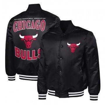 Chicago Bulls Adaptive Bold Logo Varsity Satin Jacket
